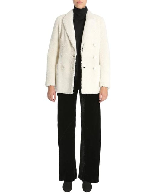 McQueen Natural Double Breasted Coat