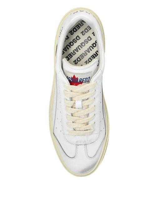 DSquared² White Leather Sneakers
