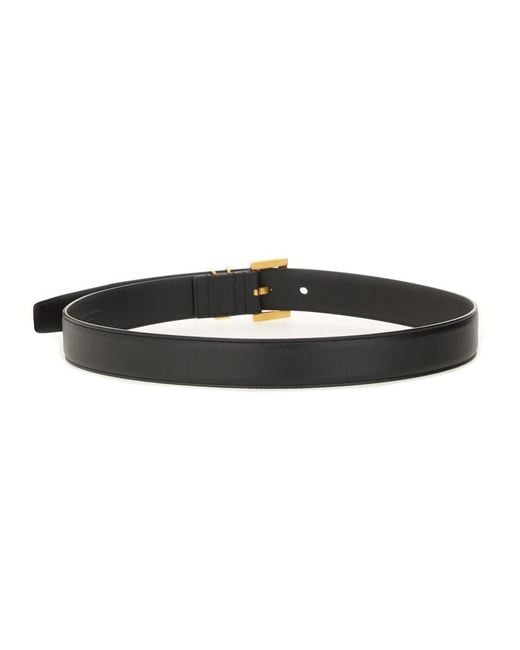 Saint Laurent Black Cintura Cassandre