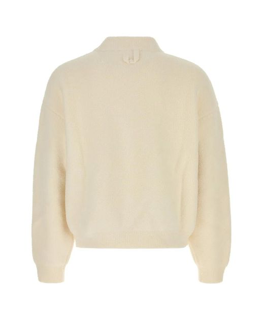 Jacquemus Natural Solid Sweaters for men