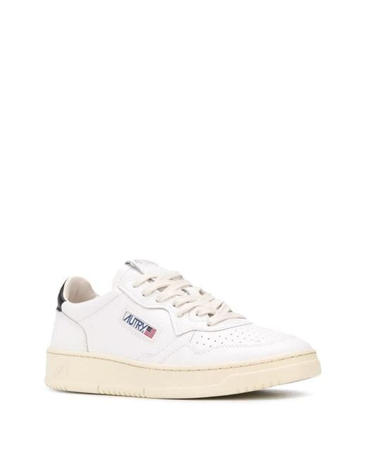 Autry White Medalist Low for men