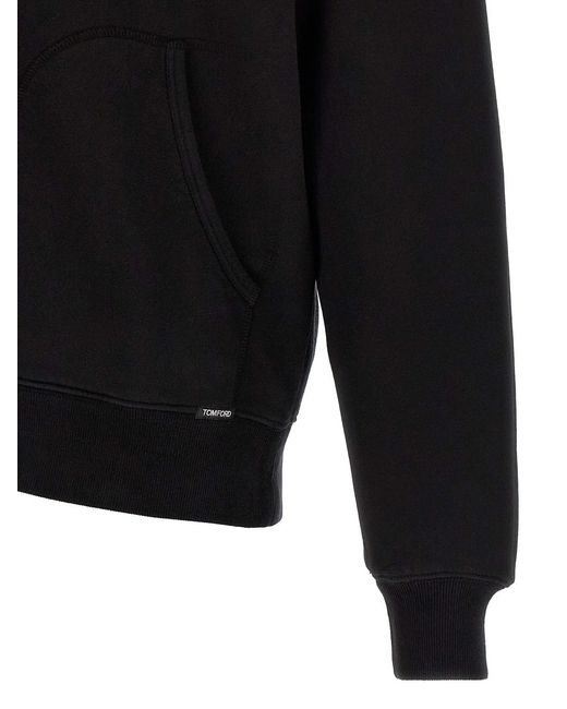 Tom Ford Black Regular Hoodie for men