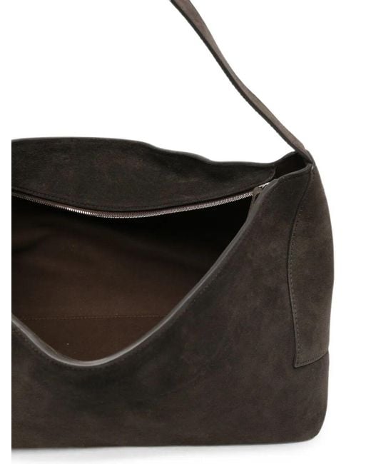 Studio Nicholson Black Fold Detail Zip Shoulder Bag