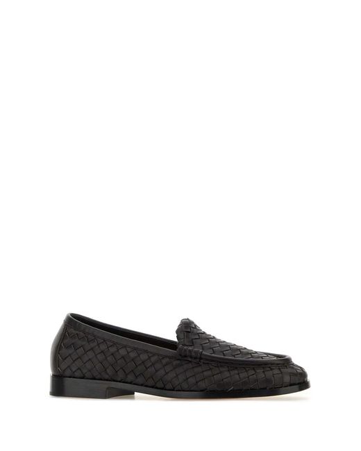 Bottega Veneta Black Loafer Intreccio