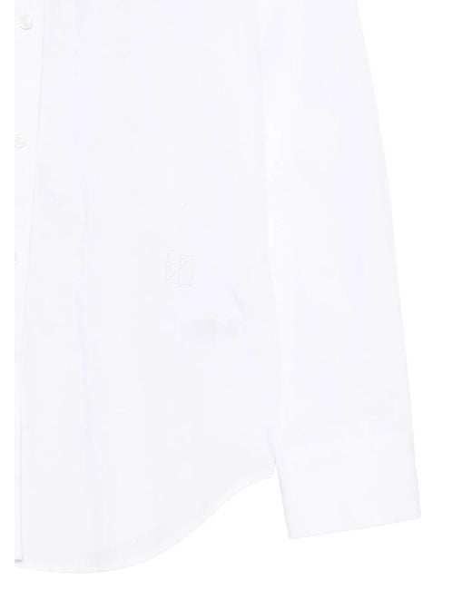 Calvin Klein White Cotton Poplin Regular Shirt