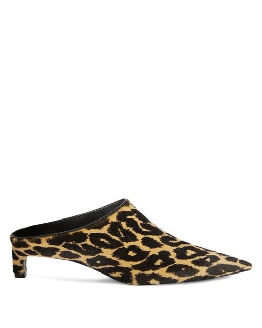 Jil Sander Brown Pointed "Mule"