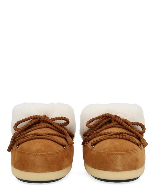 Moon Boot Brown Leather "Evx" Mules
