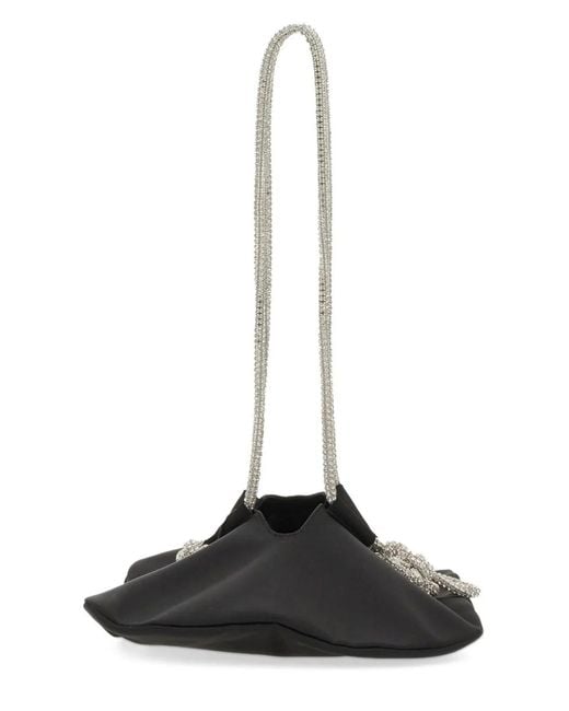 Kara Black Ufo Shoulder Bag
