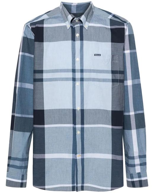 Barbour Blue "Harris" Tailored Shirt for men