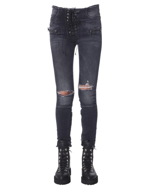 Unravel Project Blue Skinny Fit Jeans
