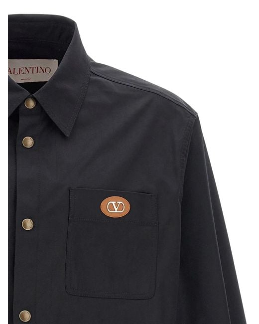 Valentino Garavani Blue 'V Detail' Jacket for men