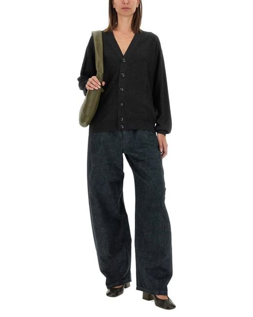 Lemaire Black "Twisted" Cardigan