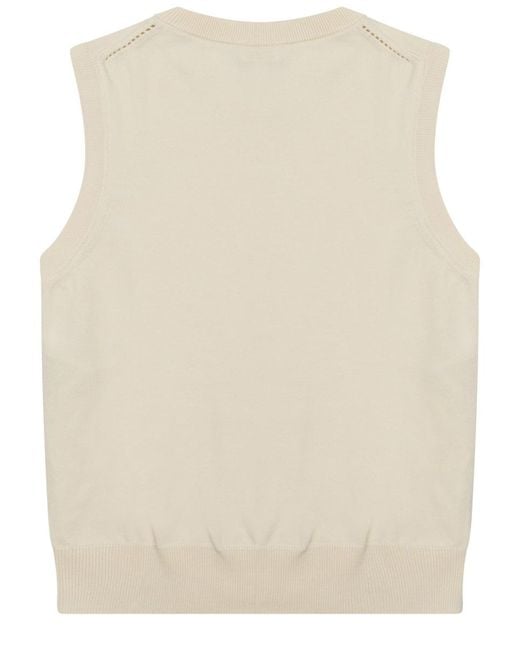 Céline Natural Gilet Con Logo