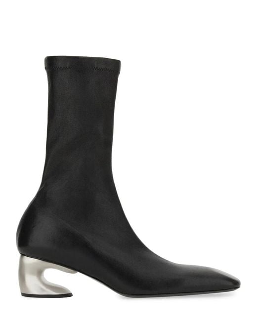 Jil Sander Black Leather Boot