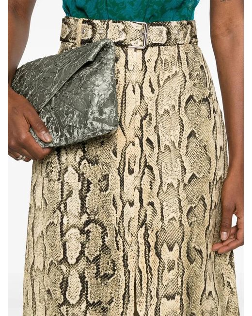 Dries Van Noten Natural Cheraz Midi Skirt