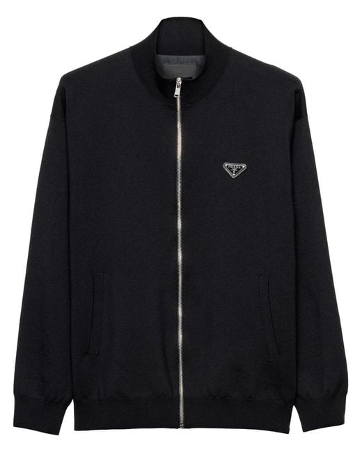 Prada Black Nylon Cardigan for men