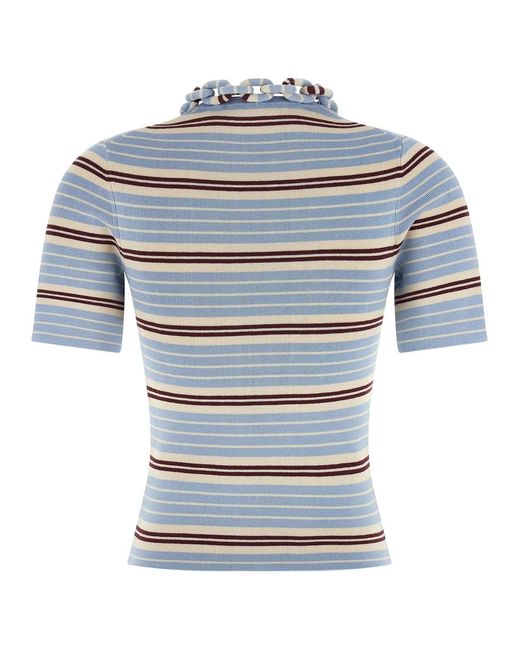 Rabanne Blue Chain T-Shirt