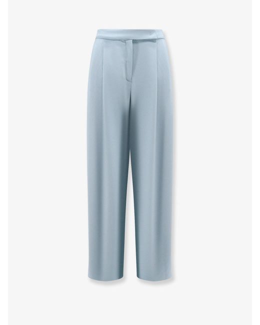 パンツ PINKO Montano viscose trousers with pinces Azzurro Pinko Montano Viscose Trousers With Pinces in Blue | Lyst