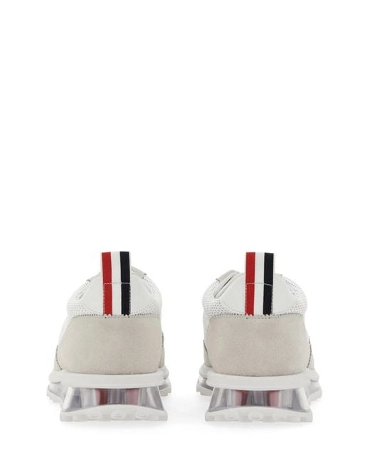 Thom Browne White Tech Runner Sneaker