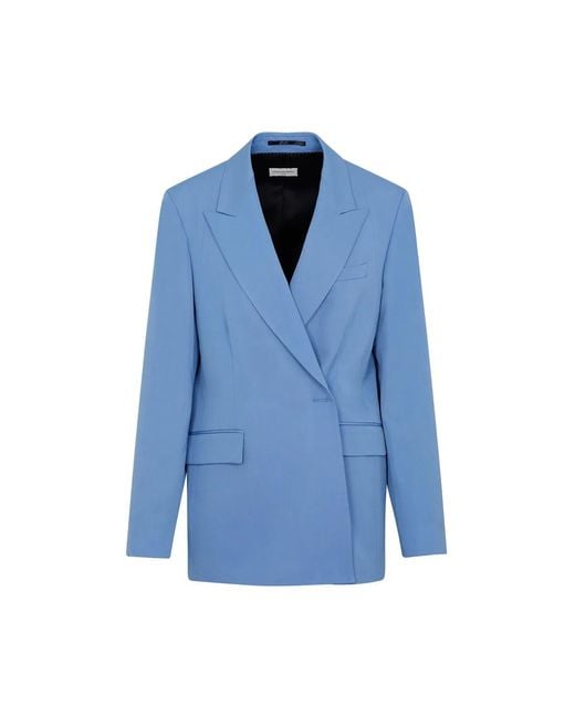 Dries Van Noten Blue Wool Beno Jacket
