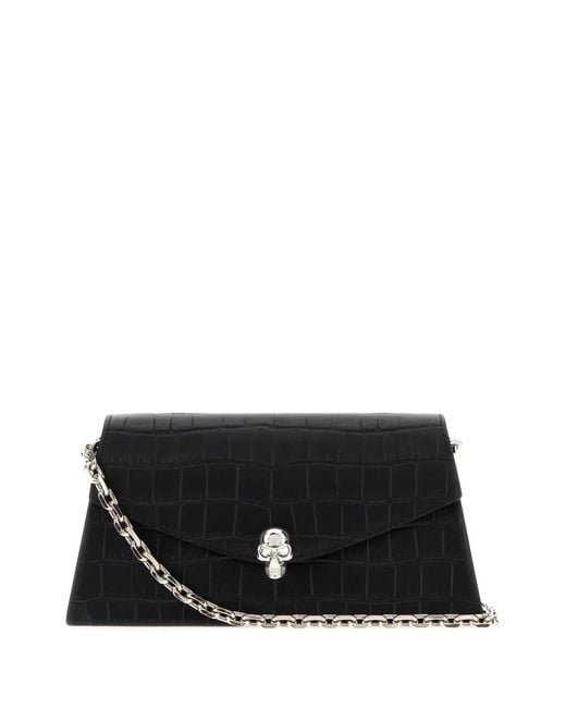 McQueen Black Skull Mini