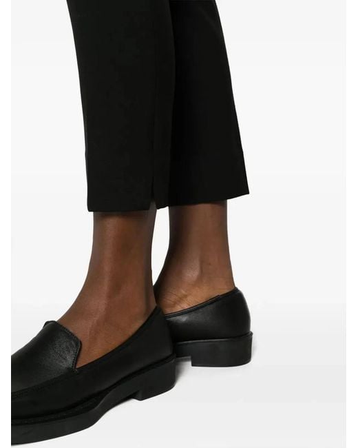 Peserico Black Confort Fit Side Zip Trousers