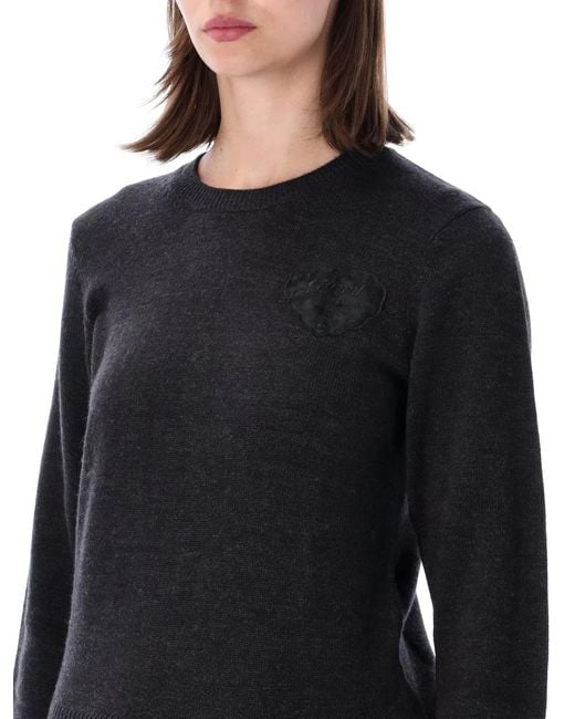 Ganni Black Wool Sweater