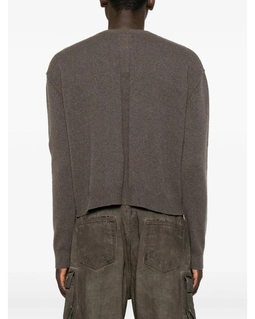 Rick Owens Brown Tommy V Neck for men