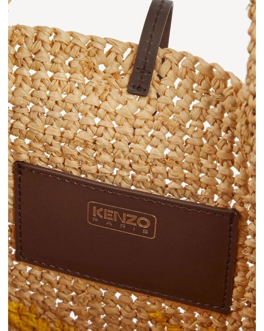 KENZO Metallic Raffia Bag