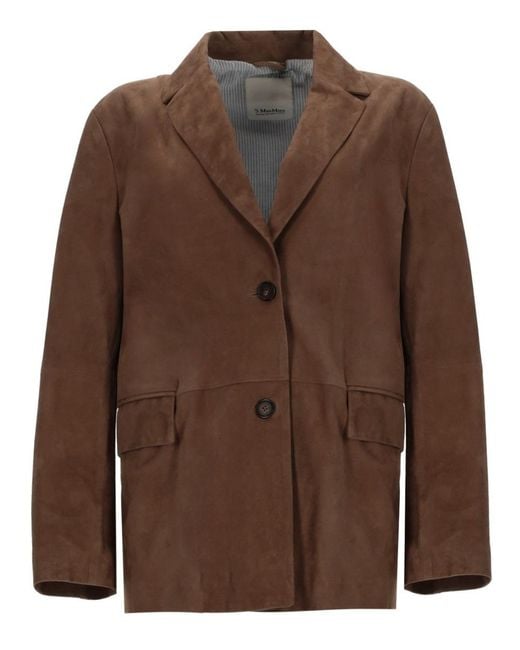 Max Mara Brown S Max Mara Giacca "Anfora"