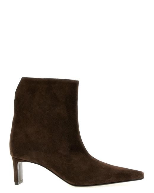Khaite Brown 'Ona' Ankle Boots