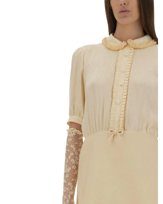 Valentino Natural Crepe Couture Short Dress