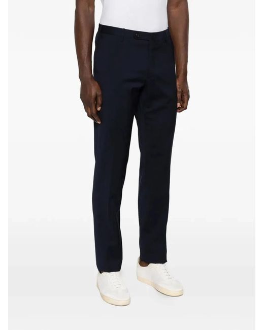 Incotex Blue Classic Chino Trousers for men