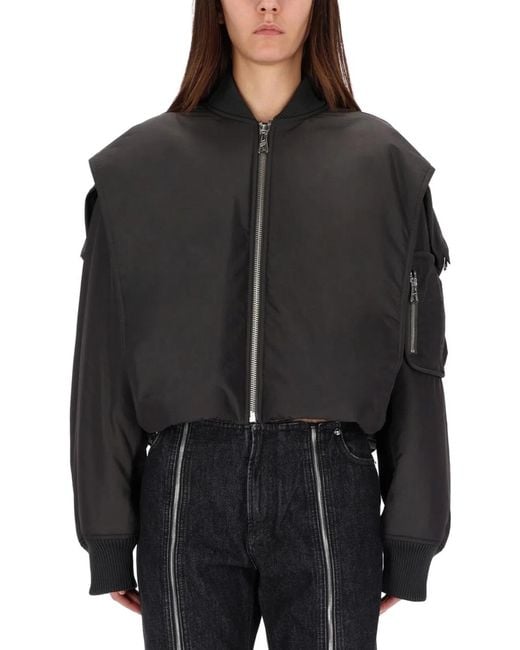 Jean Paul Gaultier Black The Hooded Bomber Jacket