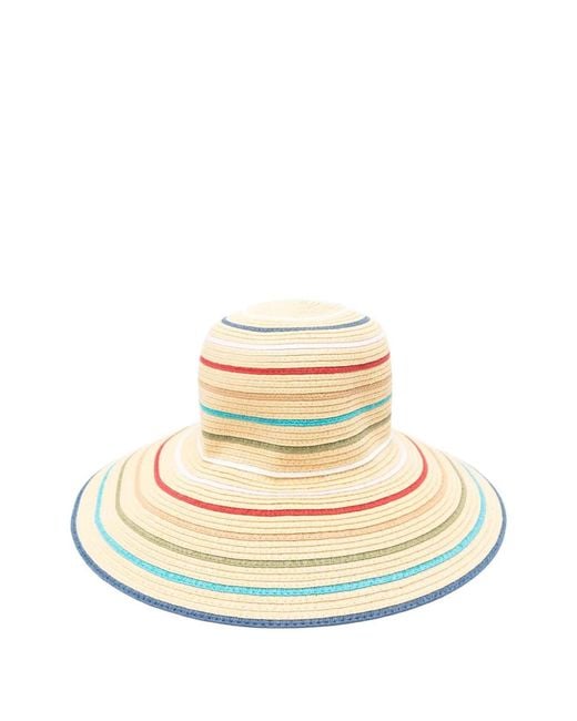 Paul Smith White Straw Sun Hat