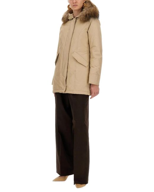 Woolrich Natural Arctic Raccoon Parka