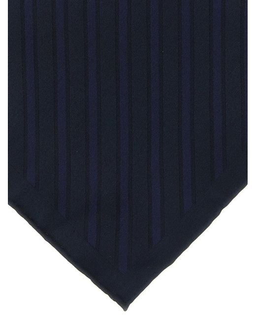 Brunello Cucinelli Blue Regimental Pocket Clutch for men
