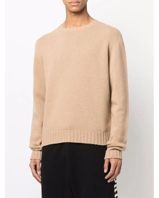 Palm Angels Natural Wool Blend Pullover for men