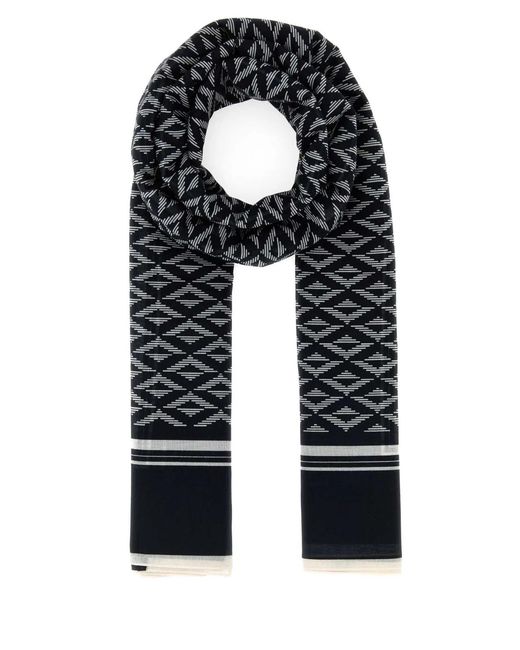 Tom Ford Black Cotton Asymmetrical Rhombus Pareo for men