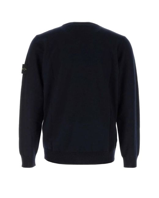 Stone Island Blue Crew Neck for men