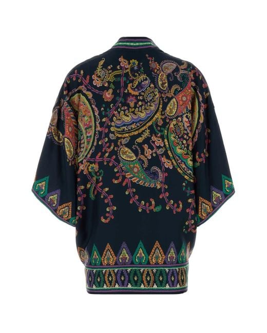 Etro Blue Cape