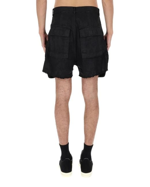 Rick Owens Black "Bauhaus" Shorts for men