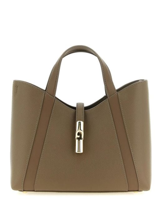 Furla Brown Goccia S' Shopping Bag