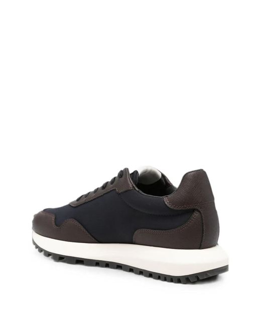 Emporio Armani Black Logo Sneakers for men