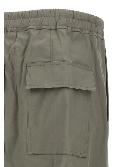 Rick Owens Green 'Drawstring Cropped' Pants for men