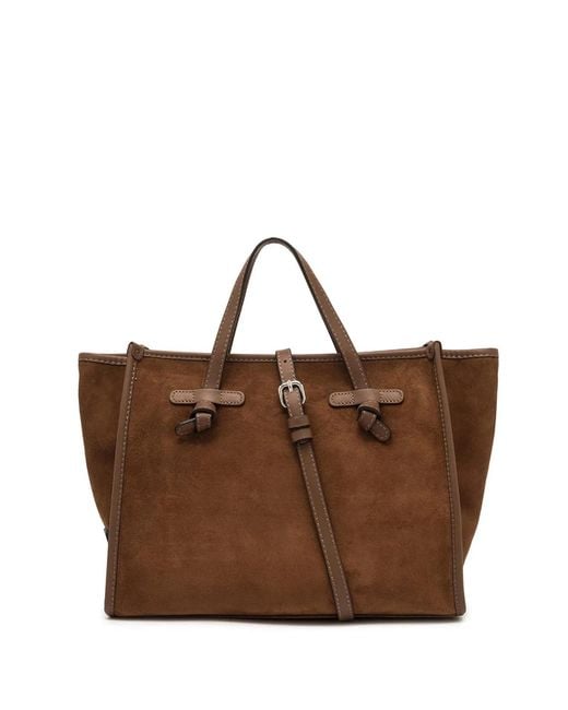 Gianni Chiarini Brown Tote Bag With Knots
