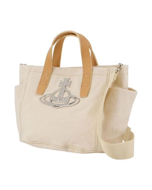 Vivienne Westwood Metallic Henry Small Shopper Bag