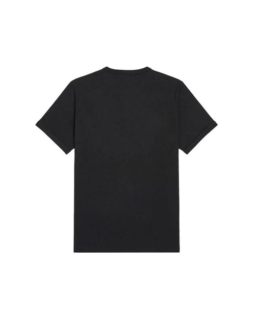Fred Perry Black Cotton T-Shirt for men