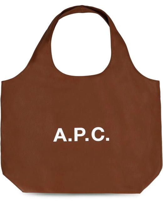 A.P.C. Brown Ninon Tote Bag
