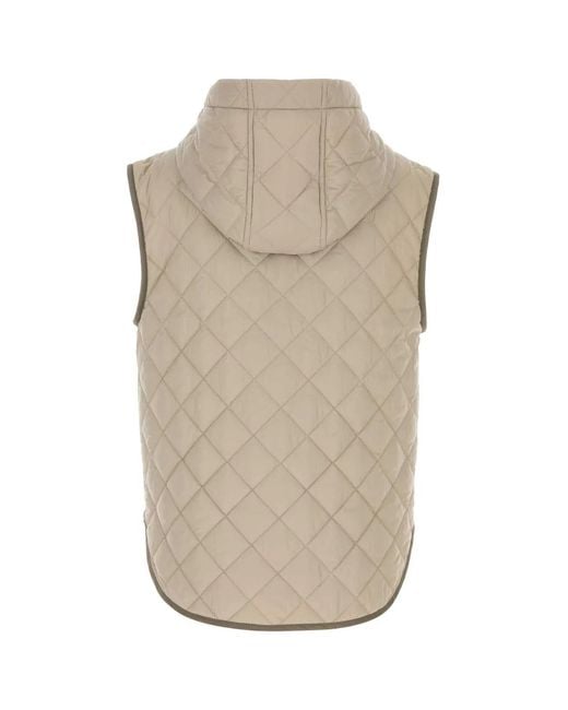 Brunello Cucinelli Natural Outerwear Vest